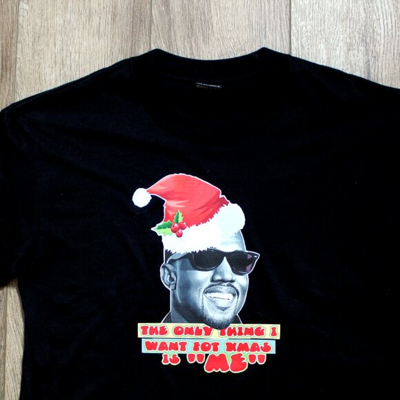 Me Kanye Christmas T-Shirt Black S - XL - Picture 3 of 4